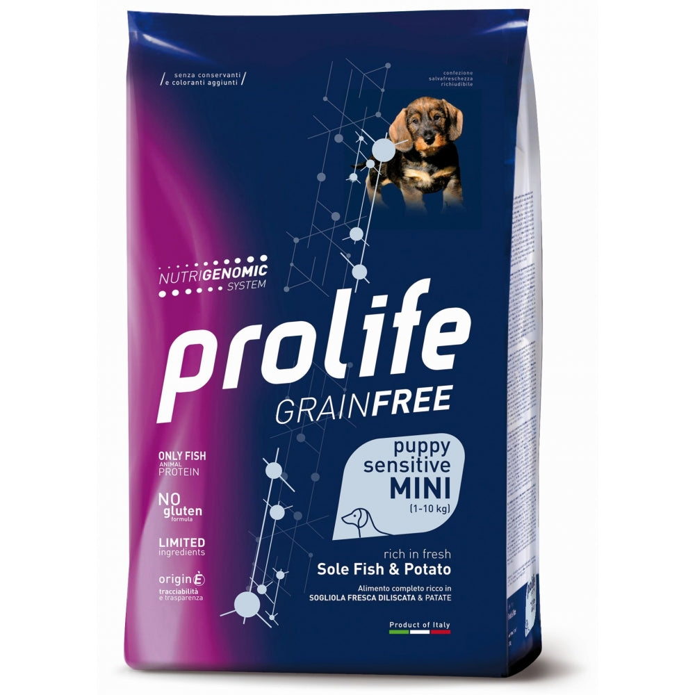 Prolife Puppy Grain Free Mini Sogliola&Patate 7 kg Prolife Puppy Grain Free Mini Sogliola&Patate 7 kg